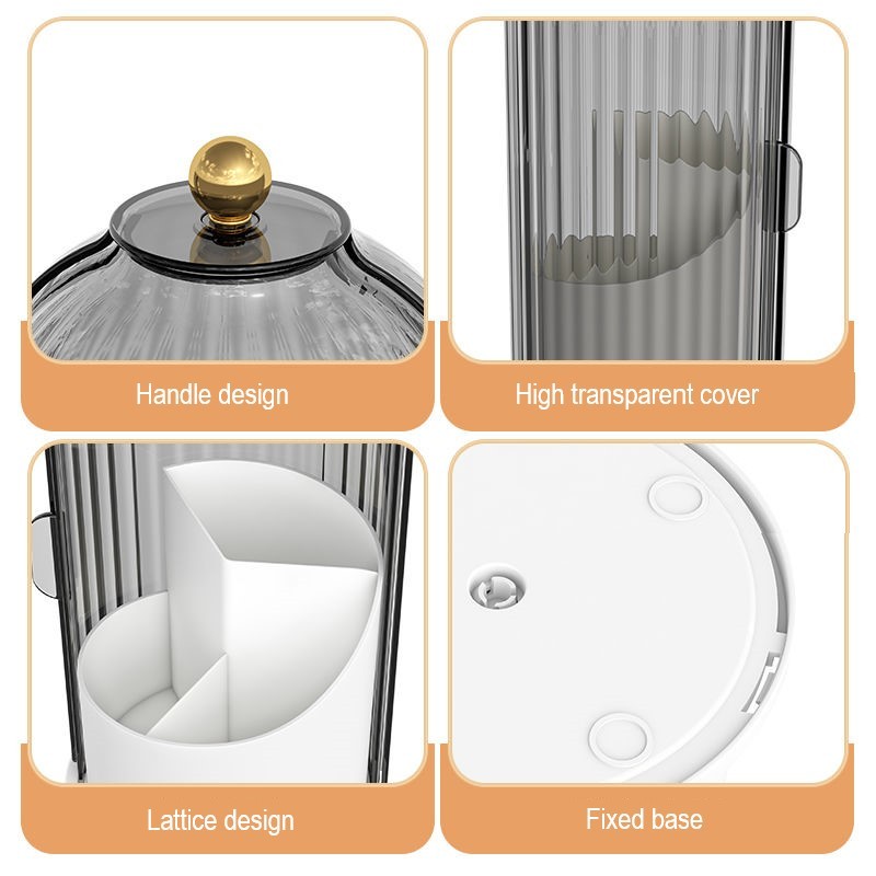 Dust-Proof Partition Desktop Cosmetic Storage Box β Organized & Stylish Solution