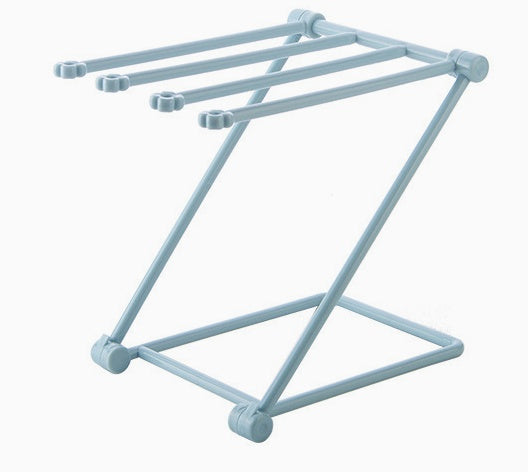 Foldable Dishcloth Shelf – Space-Saving Kitchen Organizer