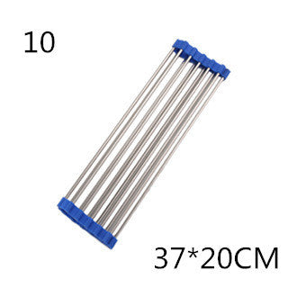Folding Kitchen Drain Sink Rack – Stainless Steel