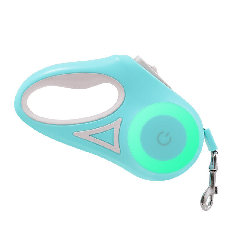 Retractable Dog Leash with Collar – Automatic Spotlight Pet Traction Rope