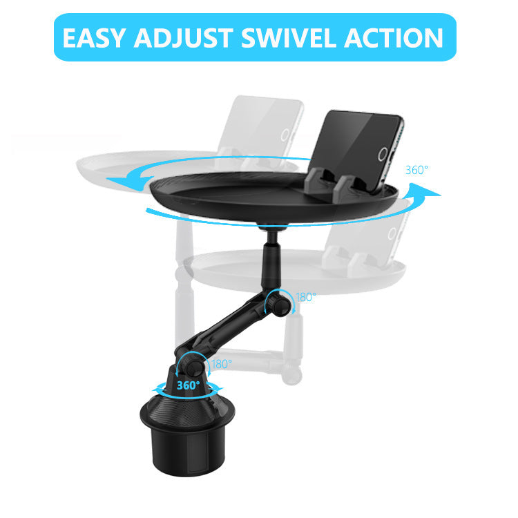 Adjustable Car Cup Holder & Food Tray – The Ultimate In-Car Dining Solution