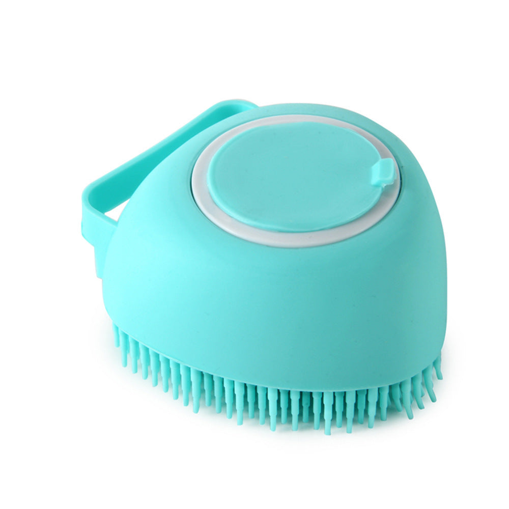 Silicone Dog Bath & Massage Brush β 2-in-1 Pet Grooming & Shampoo Dispenser