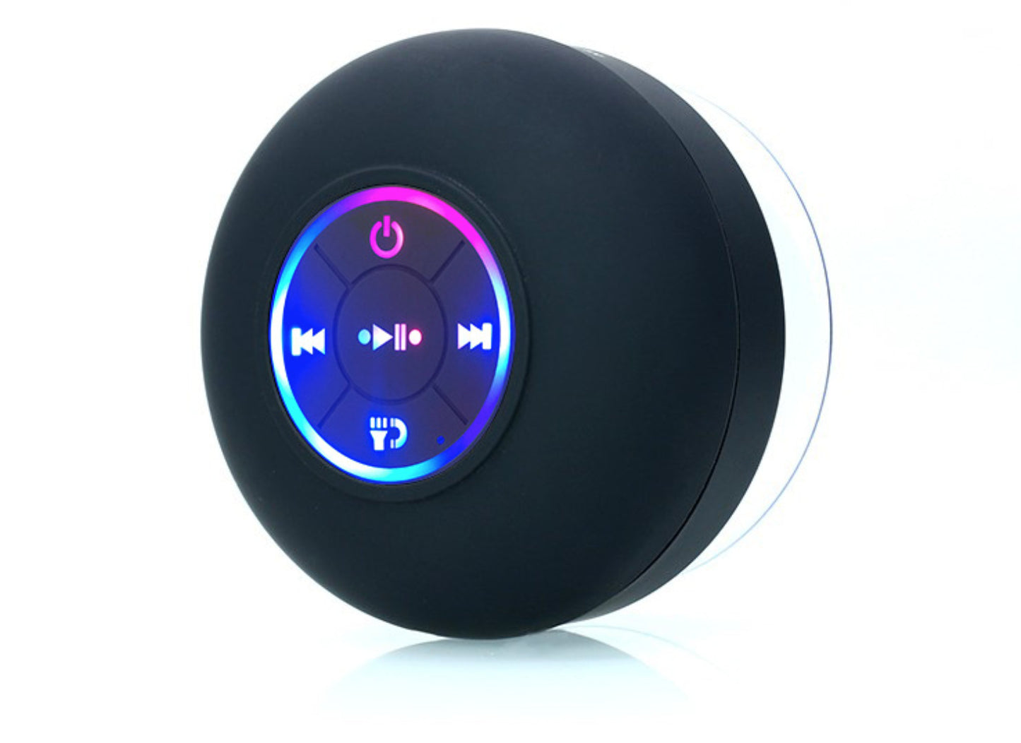 Large Suction Cup Waterproof Bluetooth Audio with Light
