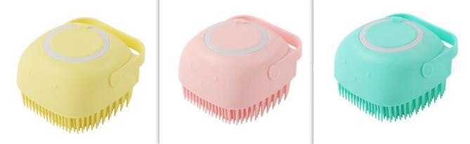 Silicone Dog Bath & Massage Brush β 2-in-1 Pet Grooming & Shampoo Dispenser
