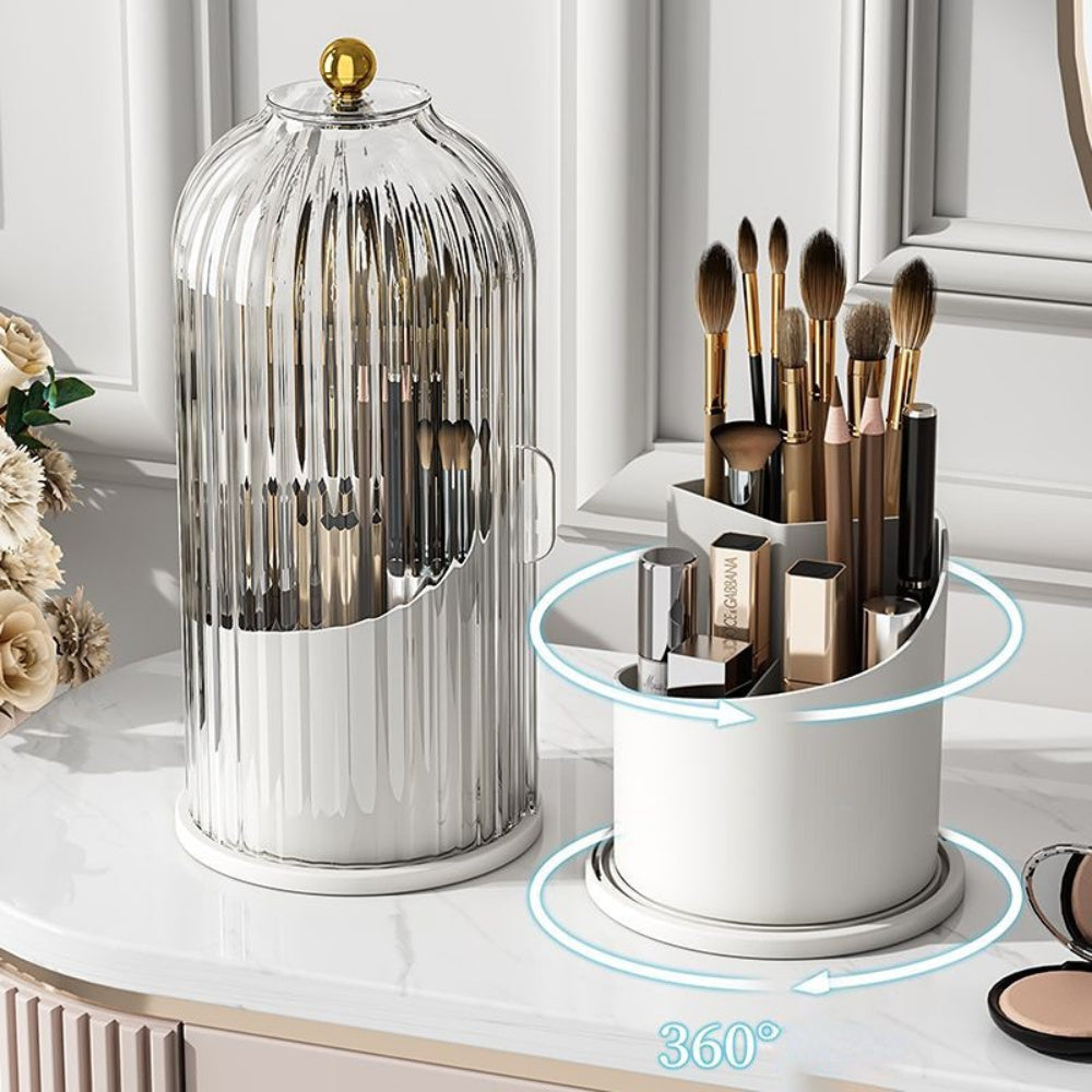 Dust-Proof Partition Desktop Cosmetic Storage Box β Organized & Stylish Solution