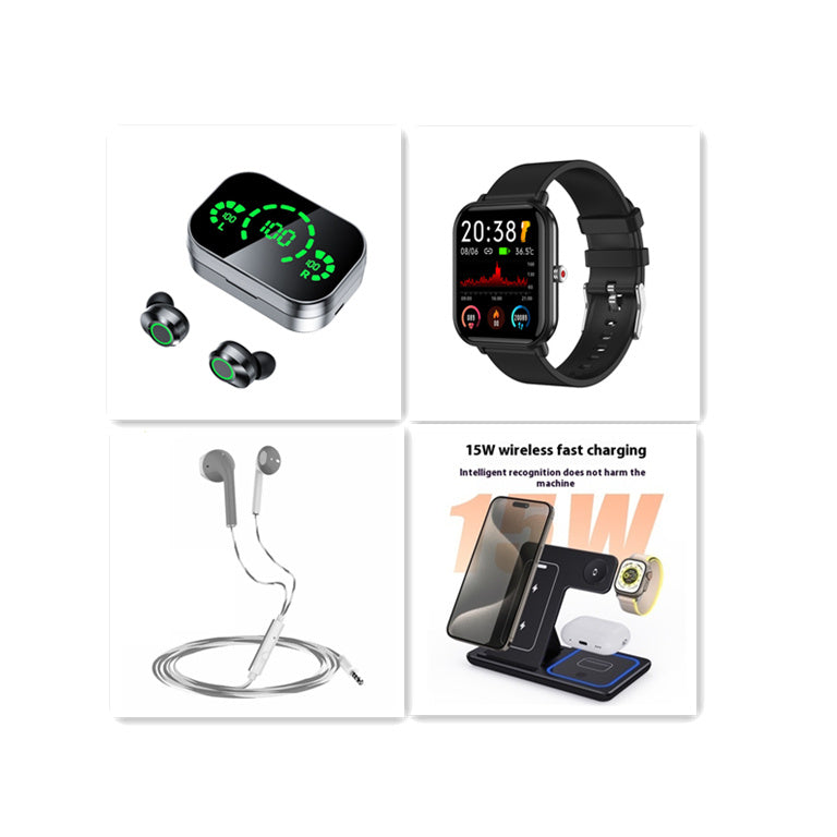 YD03 TWS Wireless Earbuds with LED Display & Breathing Light