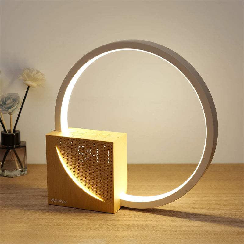 Bedside Lamp Touch Table Lamp with Natural Sounds & Alarm Clock