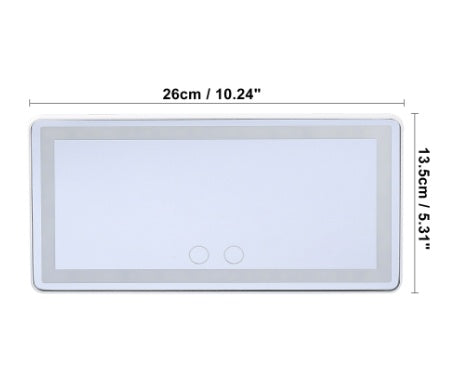 Car LED High-Definition Makeup Mirror β Tri-Color Adjustable Lighting