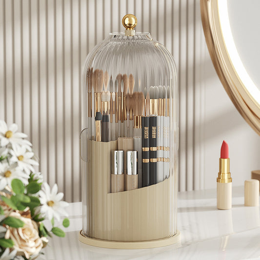 Dust-Proof Partition Desktop Cosmetic Storage Box – Organized & Stylish Solution