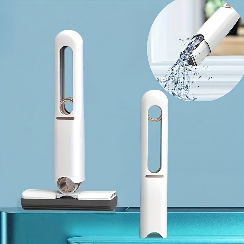 Portable Self-Squeezing Mini Mop – Effortless, Compact & Multi-Purpose Cleaning