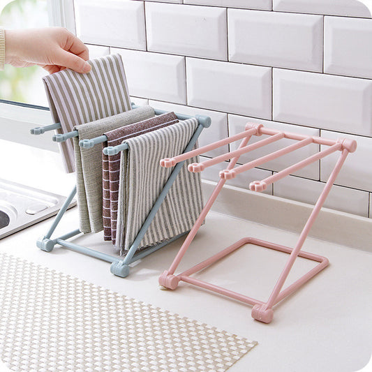 Foldable Dishcloth Shelf – Space-Saving Kitchen Organizer