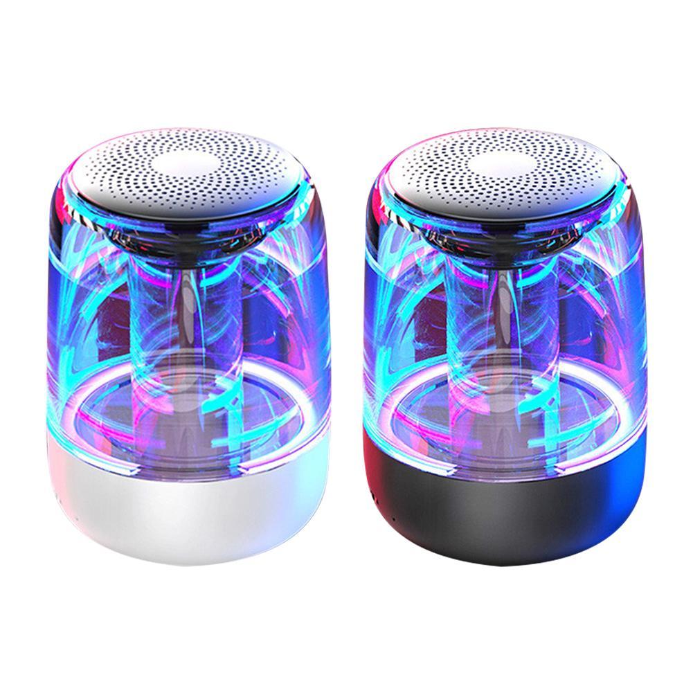 Portable Bluetooth Speaker – Powerful Bass & LED Light Effects