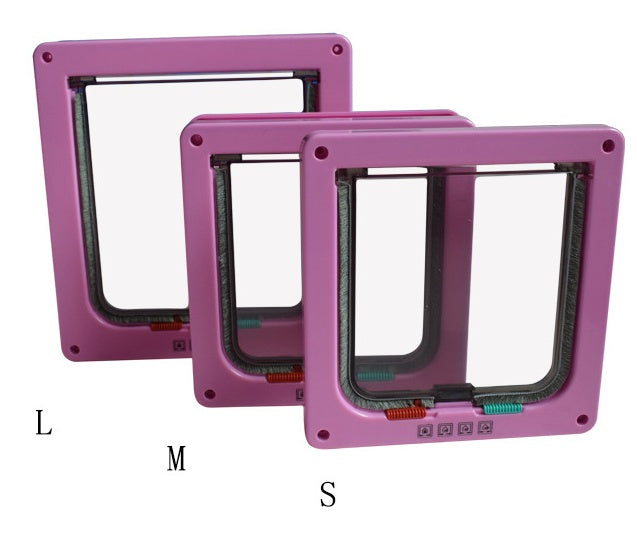 4-Way Lockable Pet Door – Secure & Convenien
