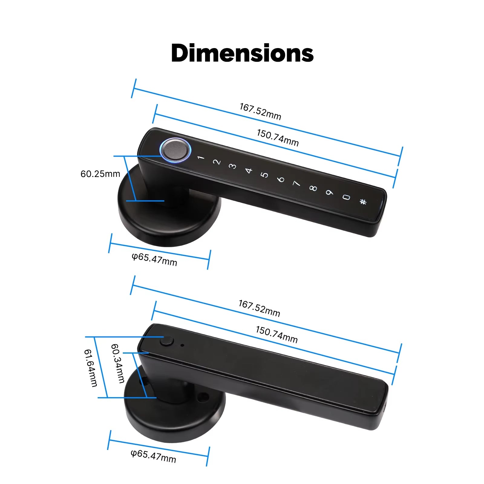 Tuya Smart Fingerprint Door Lock 