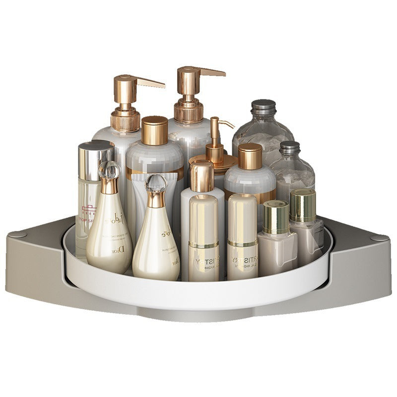 Rotating Bathroom Triangle Storage Rack – Convenient Wall-mounted Solution