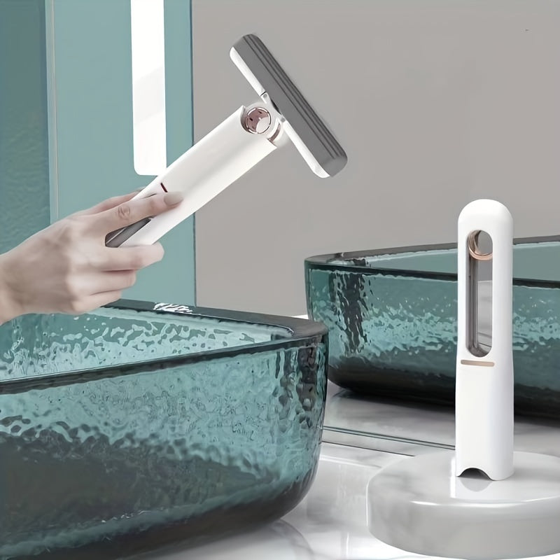 Portable Self-Squeezing Mini Mop – Effortless, Compact & Multi-Purpose Cleaning