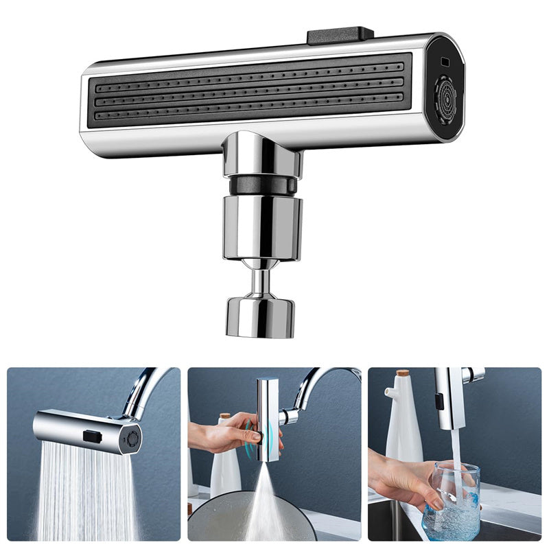 Universal Rotating Waterfall Faucet Bubbler – Multifunctional Kitchen Upgrade