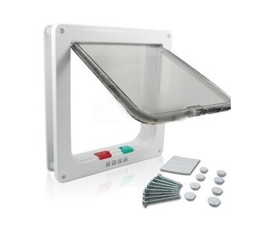4-Way Lockable Pet Door – Secure & Convenien
