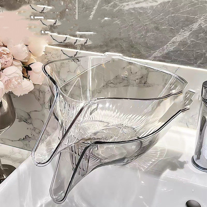Household Self-Draining Dish & Fruit Washing Basin – Convenience Meets Functionality