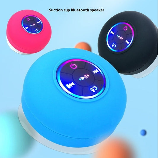 Large Suction Cup Waterproof Bluetooth Audio with Light