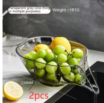 Household Self-Draining Dish & Fruit Washing Basin – Convenience Meets Functionality