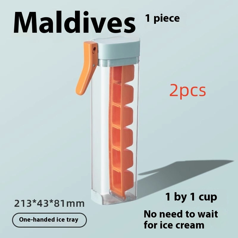 Ice Cube Mold – One-Touch Release Ice Tray with Storage Box