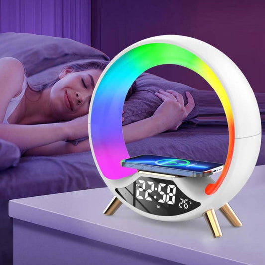 O Light Three-In-One Wireless Charging Bluetooth Speaker & Night Light