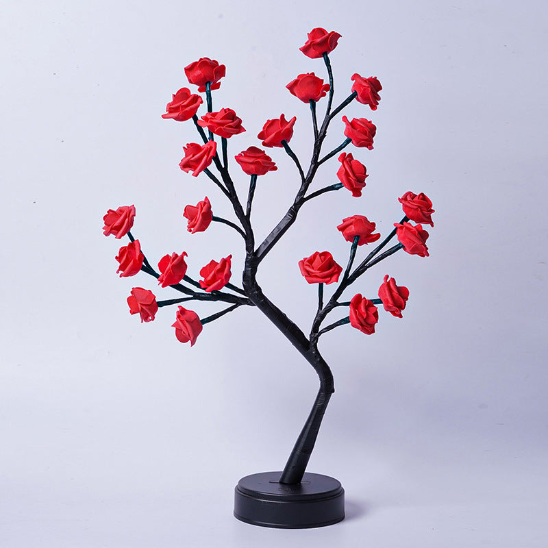 Romantic LED Rose Tree Lamp – Enchanting Floral Night Light