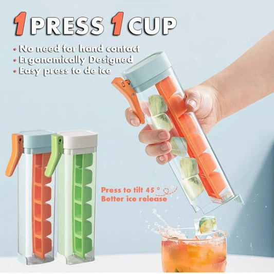 Ice Cube Mold – One-Touch Release Ice Tray with Storage Box