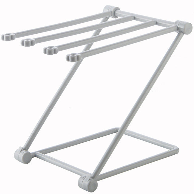 Foldable Dishcloth Shelf – Space-Saving Kitchen Organizer