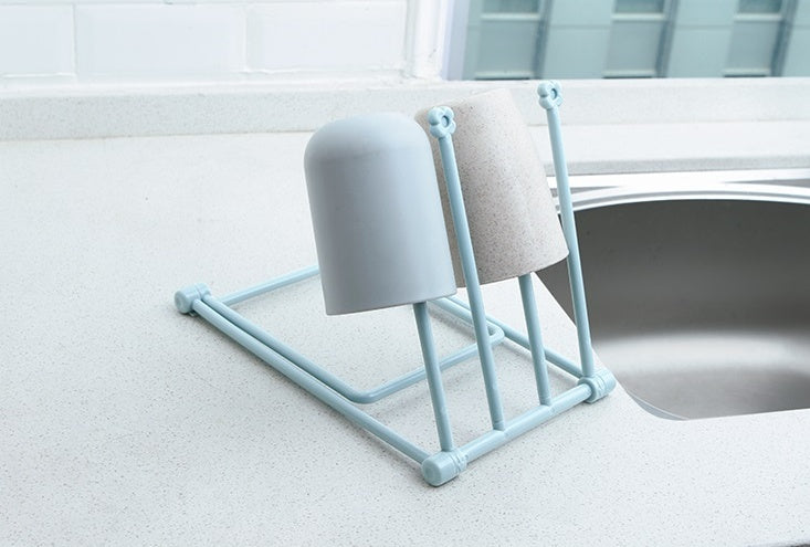 Foldable Dishcloth Shelf – Space-Saving Kitchen Organizer