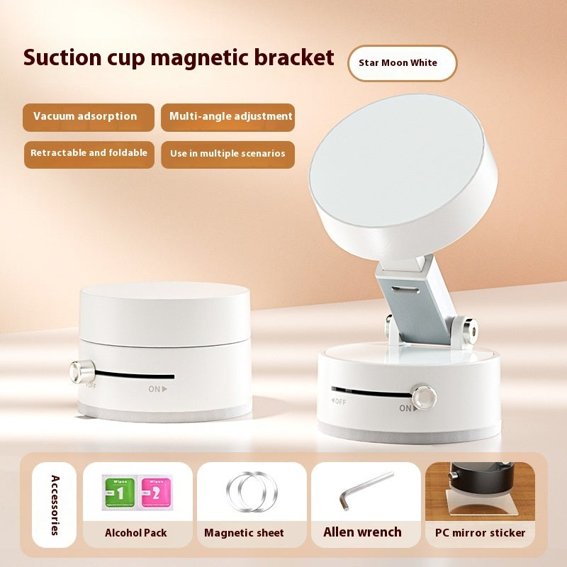 Foldable Magnetic Vacuum Car Phone Holder – Hands-Free Navigation for Smartphones