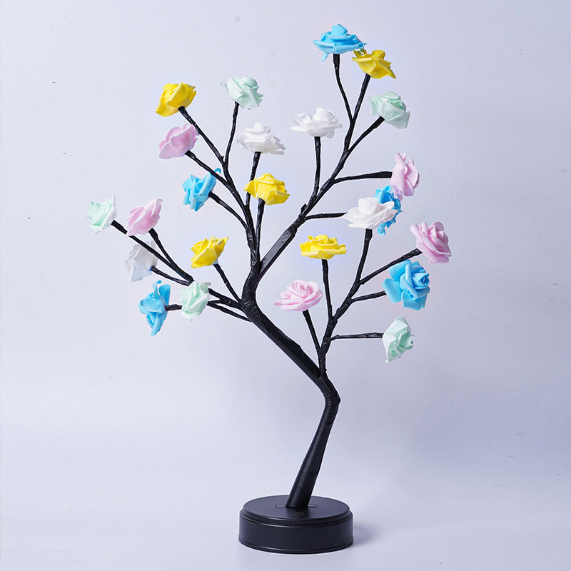 Romantic LED Rose Tree Lamp – Enchanting Floral Night Light