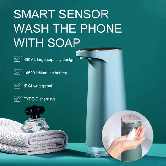 Automatic Foam Soap Dispenser – Smart Hand Sanitizer for Kitchen & Bathroom