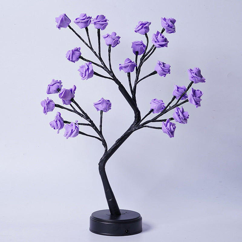 Romantic LED Rose Tree Lamp – Enchanting Floral Night Light