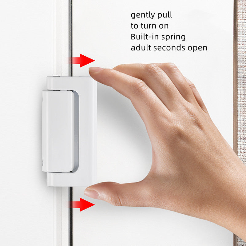 Home Security Door Hinge Lock – Aluminum Alloy Anti-Theft Door Buckle for Enhanced Protection