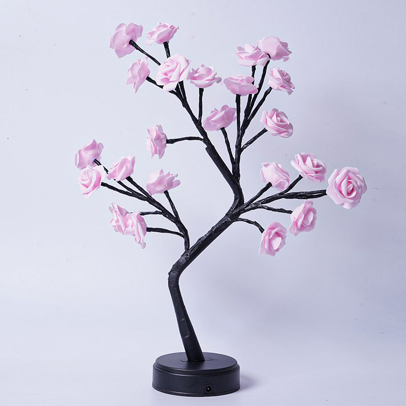 Romantic LED Rose Tree Lamp – Enchanting Floral Night Light