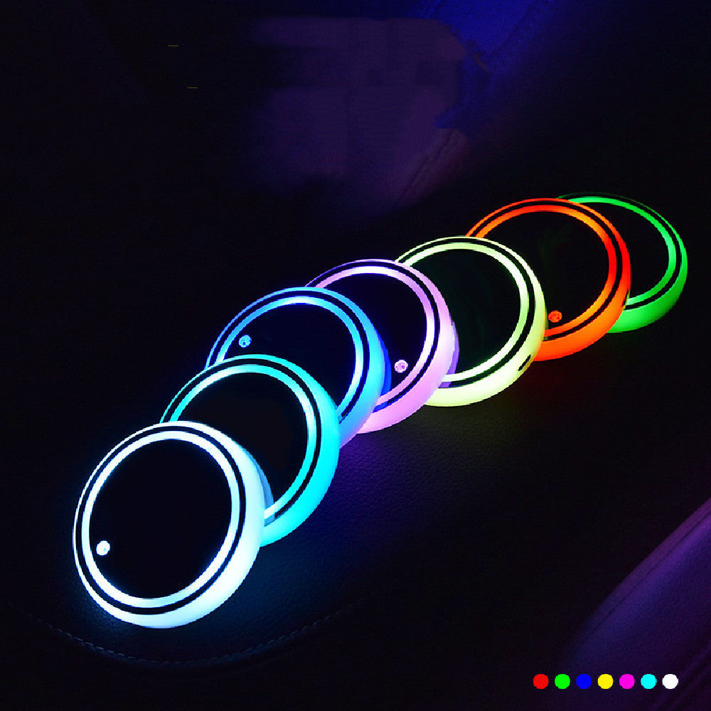 Car LED Luminous Water Cup Pad – Stylish & Functional Interior Upgrade