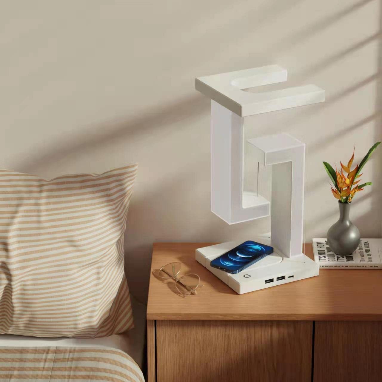 Creative Wireless Charging Suspension Table Lamp – Modern & Functional Illumination