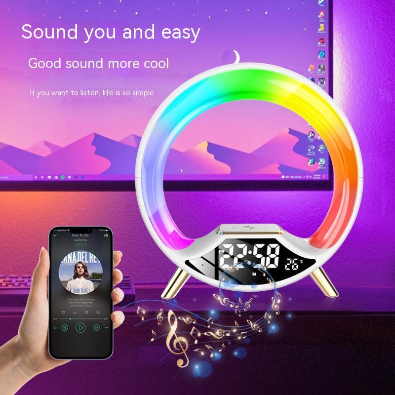O Light Three-In-One Wireless Charging Bluetooth Speaker & Night Light