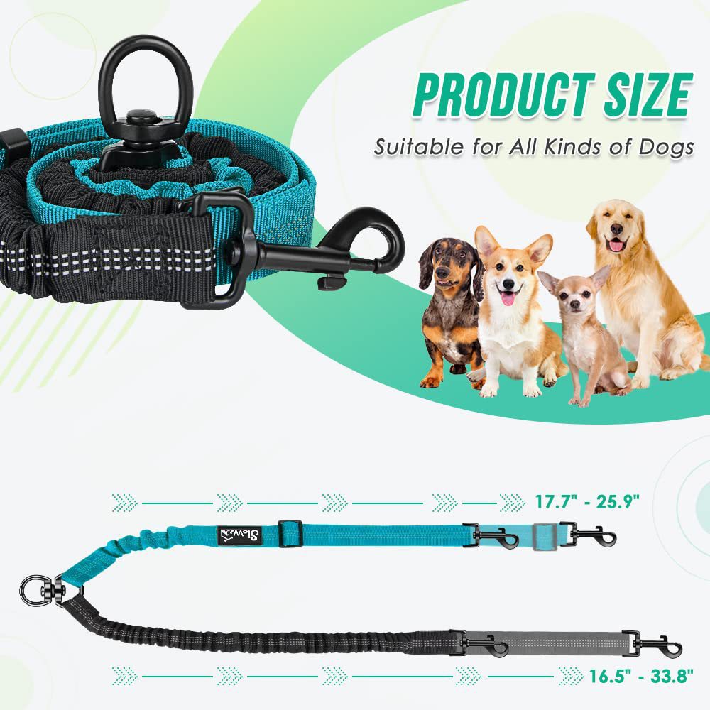 Retractable Dual Dog Leash – Walk Two Dogs with Ease