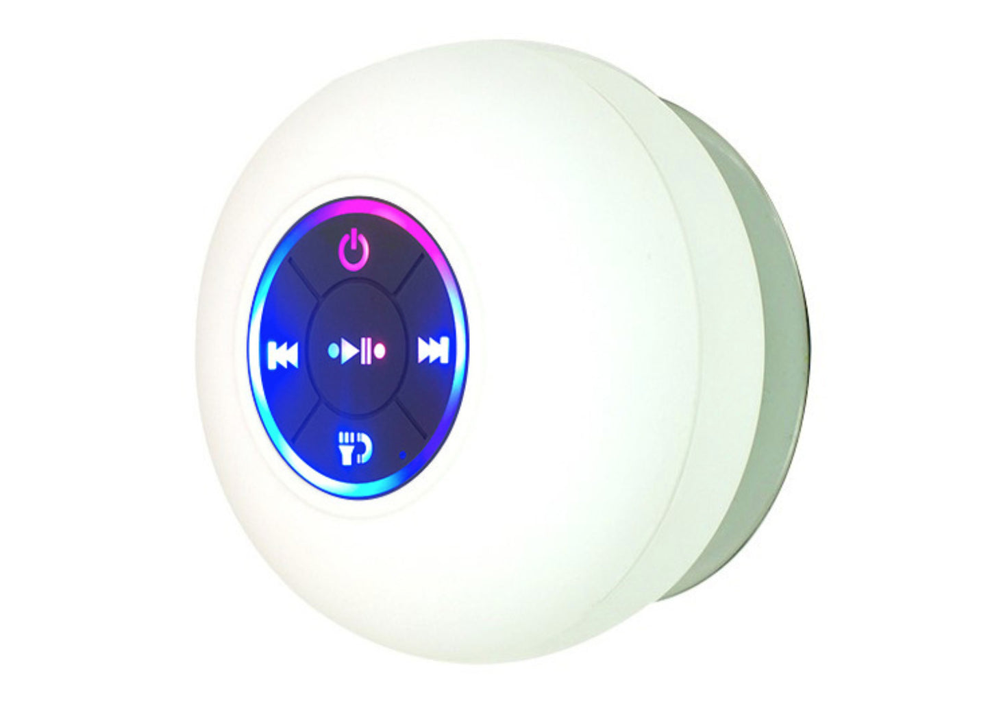 Large Suction Cup Waterproof Bluetooth Audio with Light