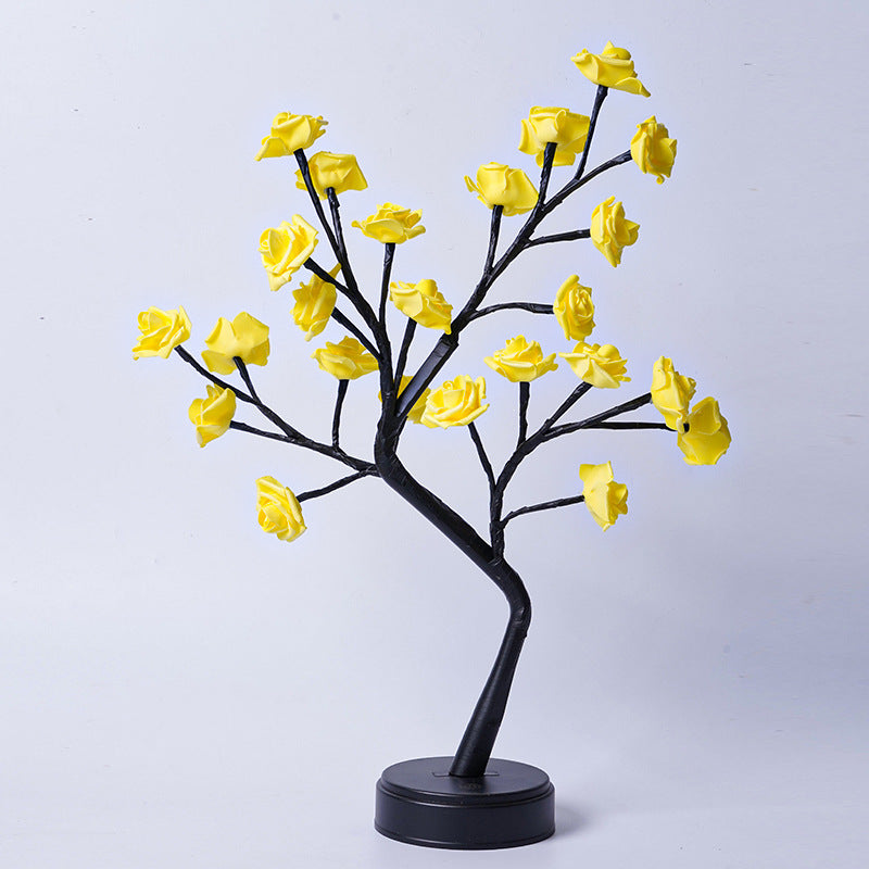Romantic LED Rose Tree Lamp – Enchanting Floral Night Light