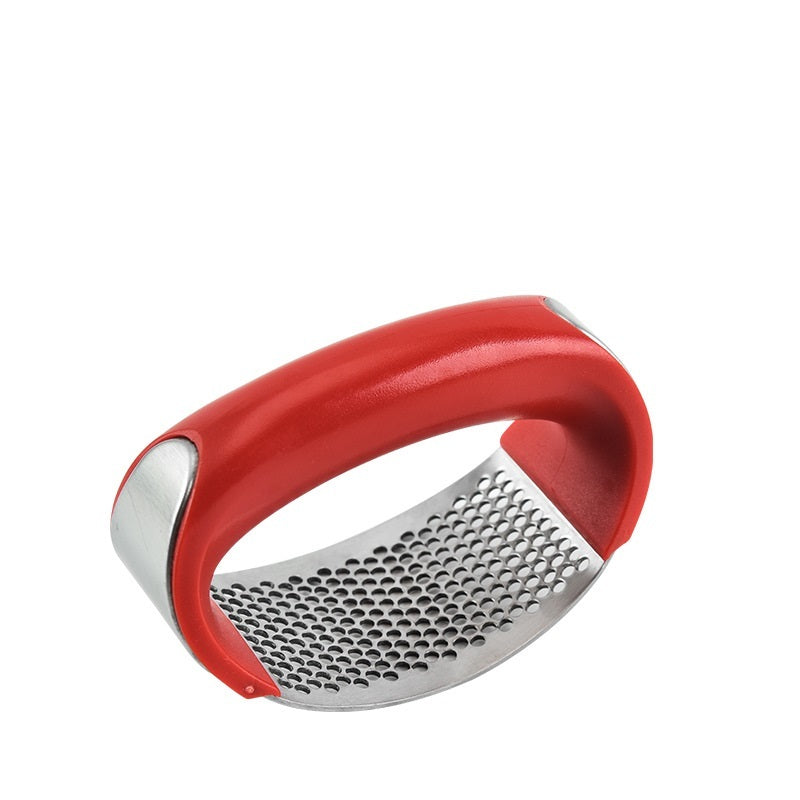 Stainless Steel Garlic Masher – Manual Curve Garlic Press