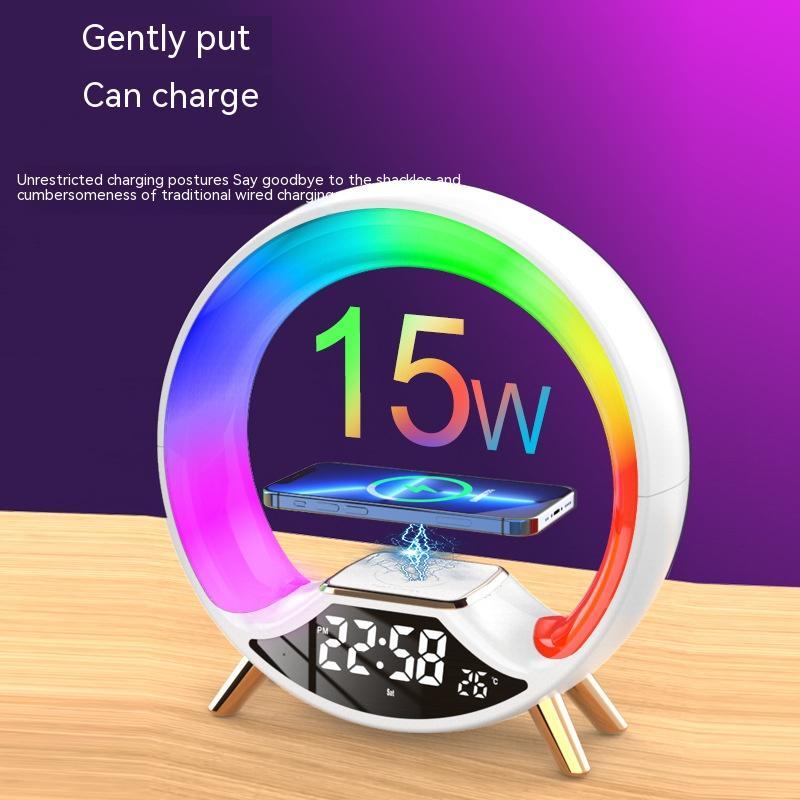 O Light Three-In-One Wireless Charging Bluetooth Speaker & Night Light