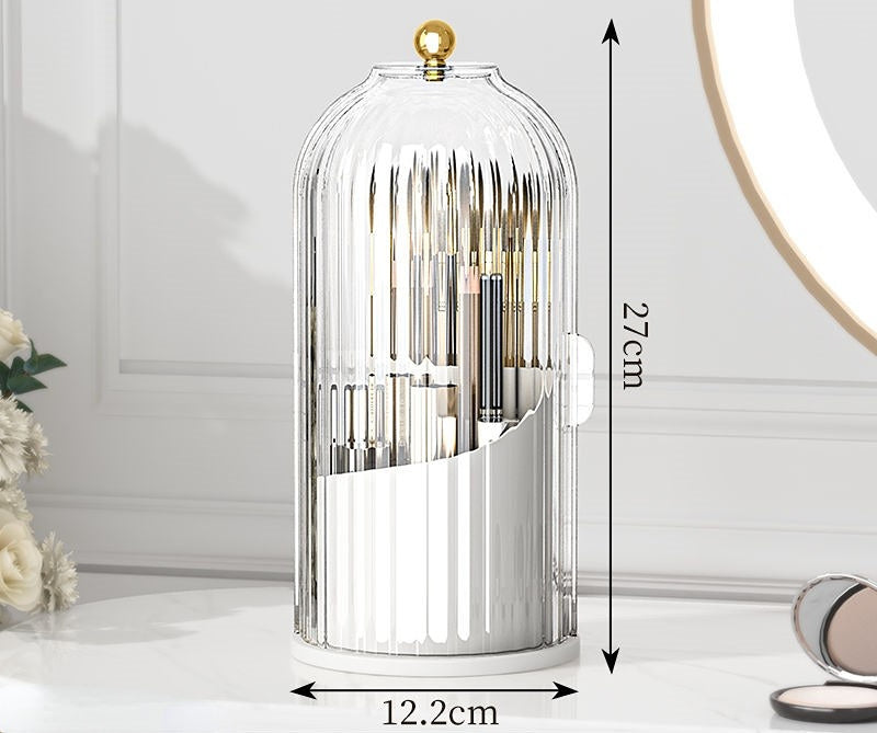 Dust-Proof Partition Desktop Cosmetic Storage Box – Organized & Stylish Solution